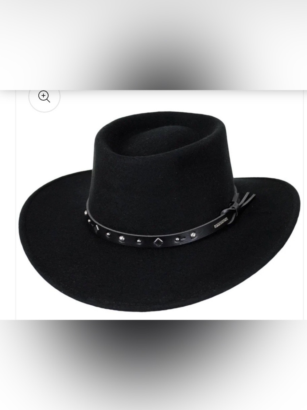 Stetson Black Wool hat crushable.
